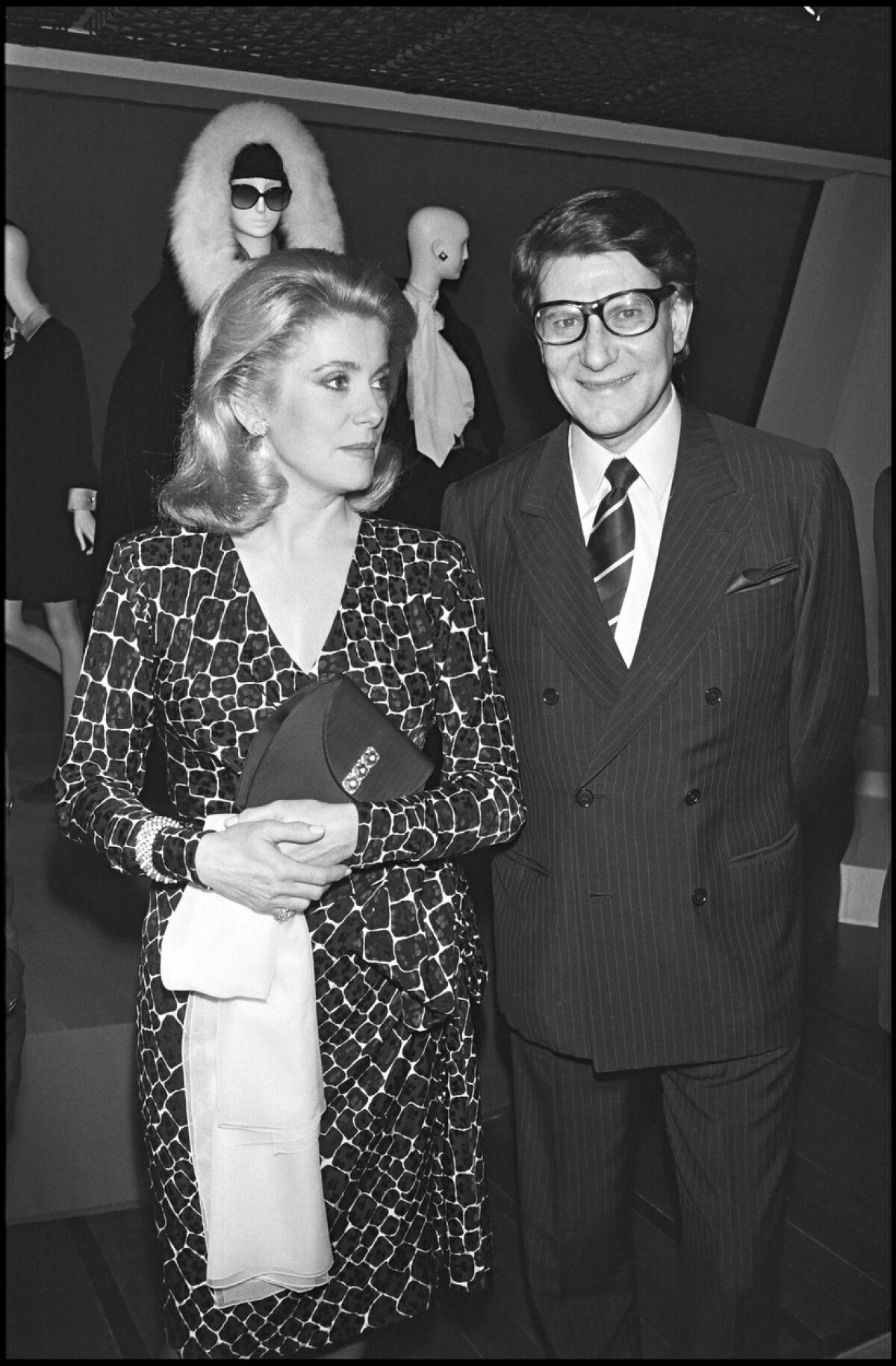 Catherine Deneuve a dizajnér Yves Saint Laurent