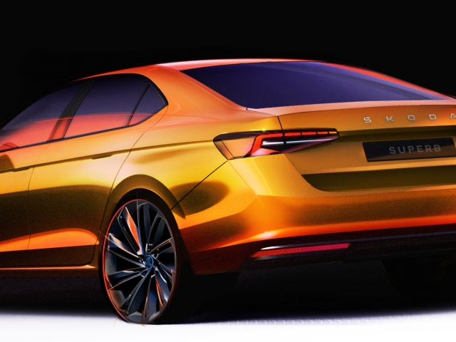 Škoda Superb Combi - skica 2023