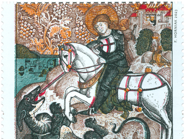 Chyžné / sv. Juraj / Drak / Známka / 