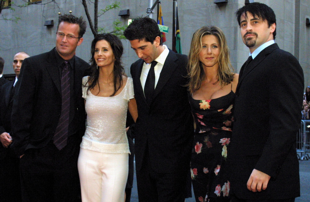 Matthew Perry, Courteney Cox Arquettte, David Schwimmer, Jennifer Aniston a Matt LeBlanc