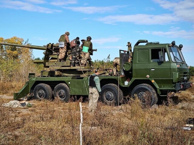samohybne delo Tatra 815 na Ukrajine