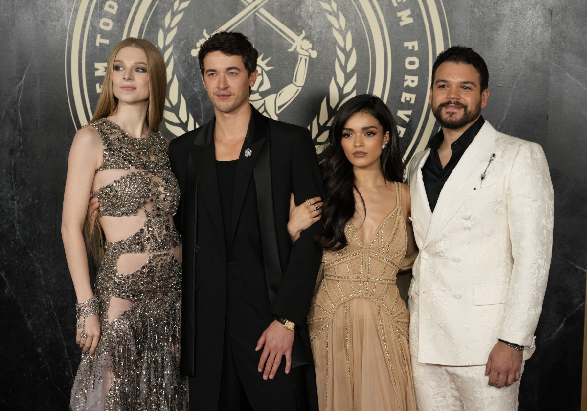 Hunter Schafer, Tom Blyth, Rachel Zegler a Josh Andres Rivera