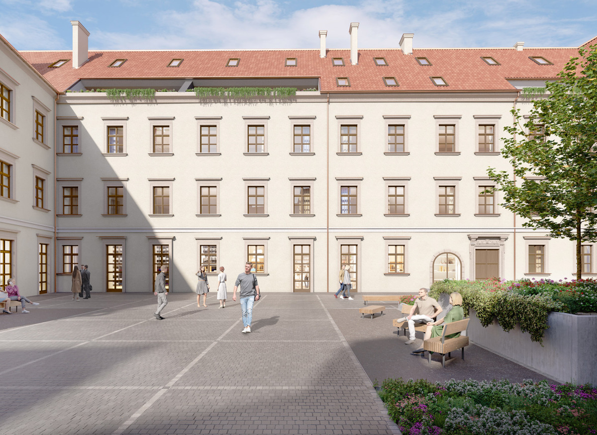 Esterházyho palác, nádvorie