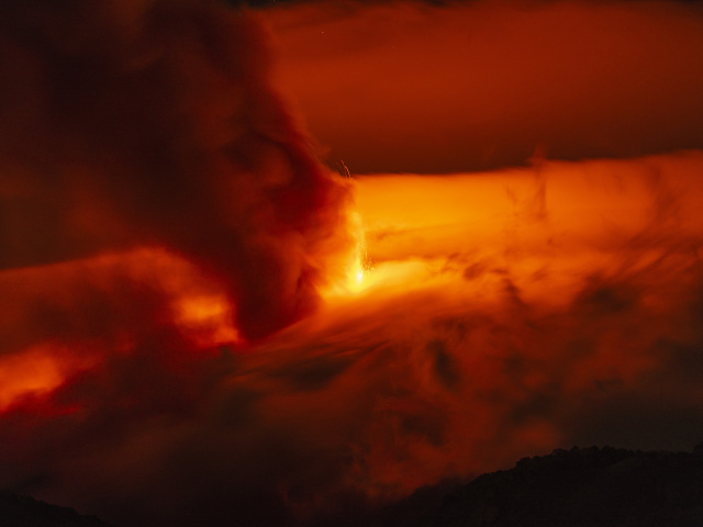 etna, sopka, magma, láva