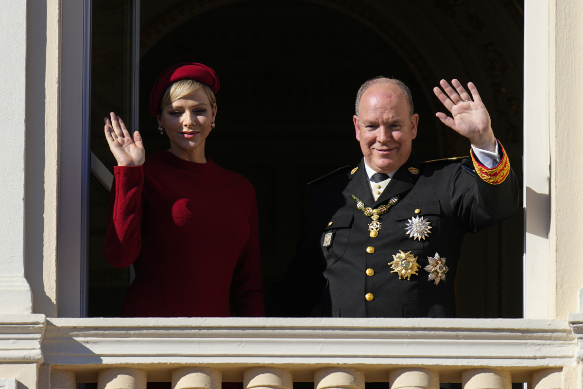 Knieža Albert II a jeho manželka, princezná Charlene