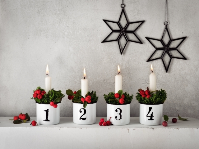 adventný svietnik, Vianoce, adventný veniec