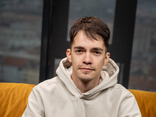 Herec Lukáš Frlajs. 