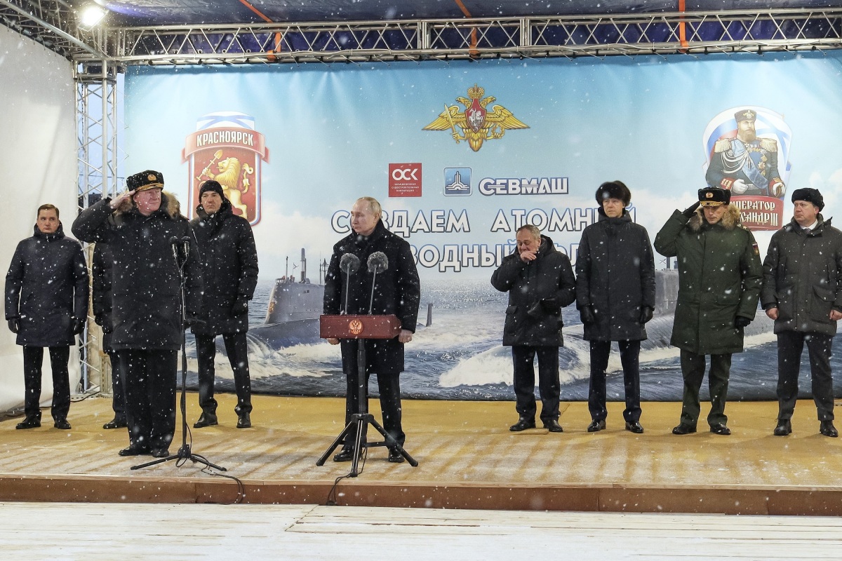 Ruskí námorníci, Putin, jadrová ponorka, Rusko, Moskva, námorníctvo