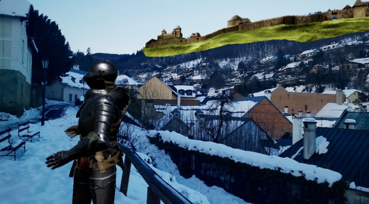 hrad, Glanzenberg, Banská Štiavnica, aplikácia, 3D