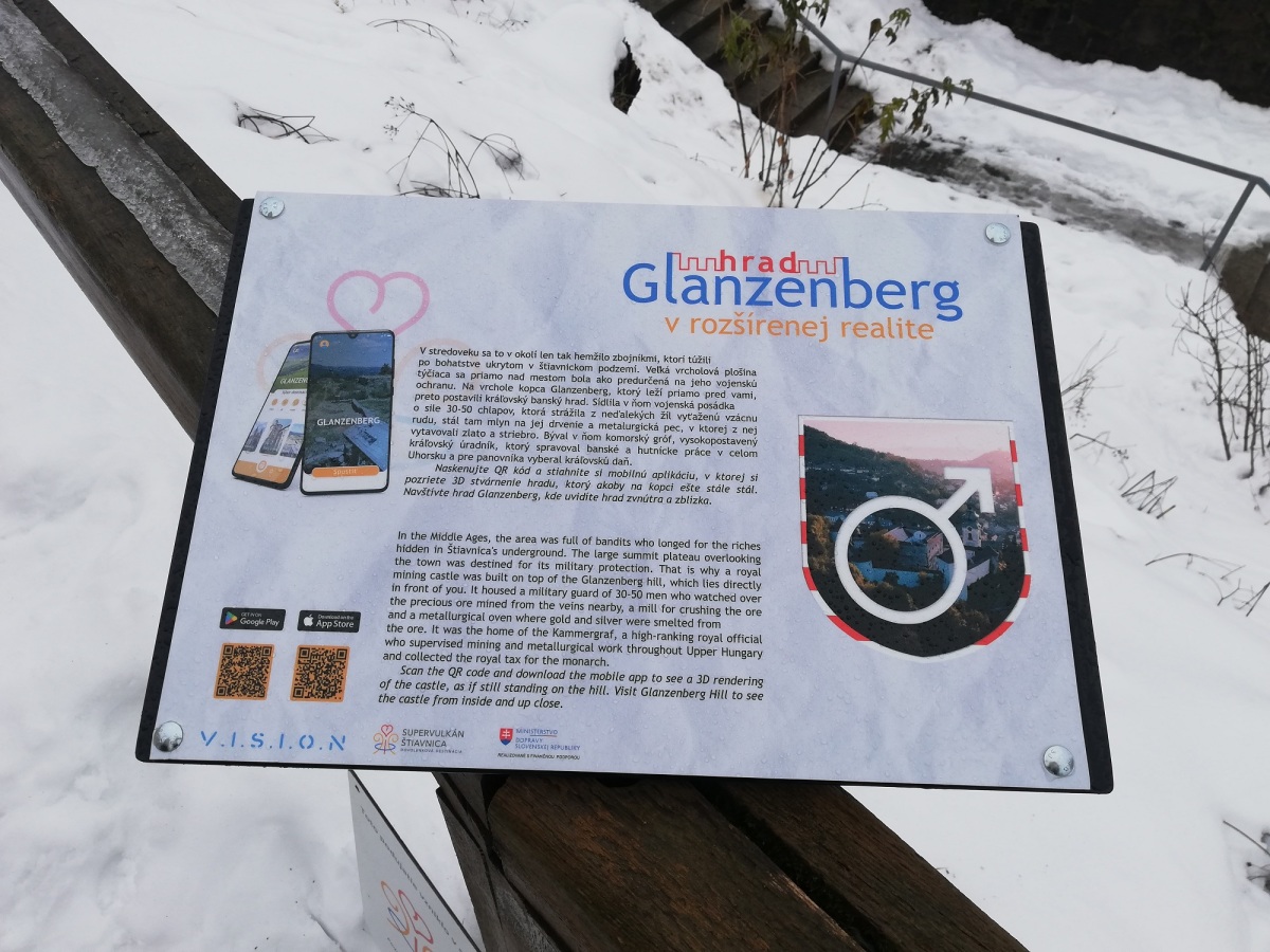 hrad, Glanzenberg, Banská Štiavnica, aplikácia