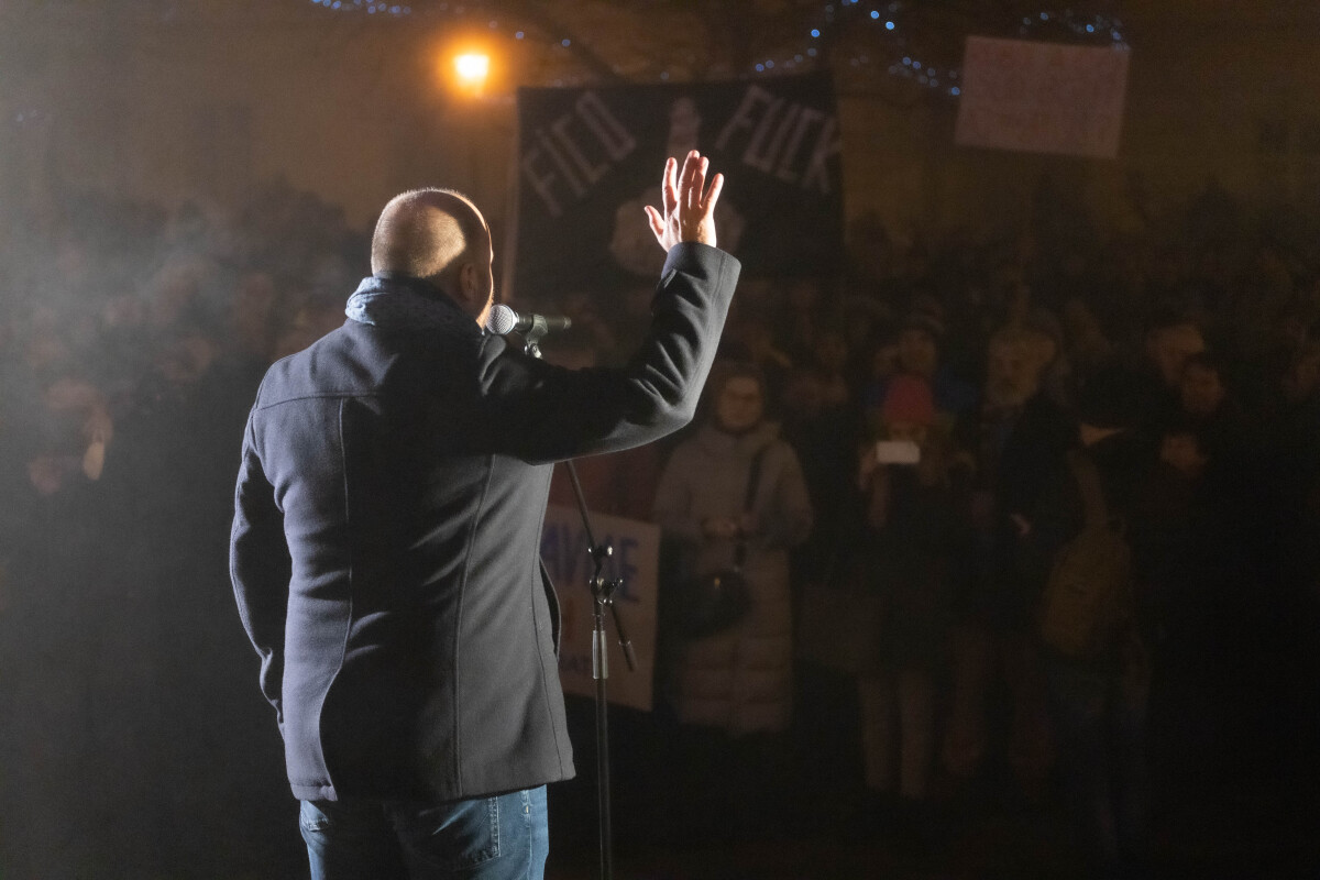 Protivládny protest v Trnave
