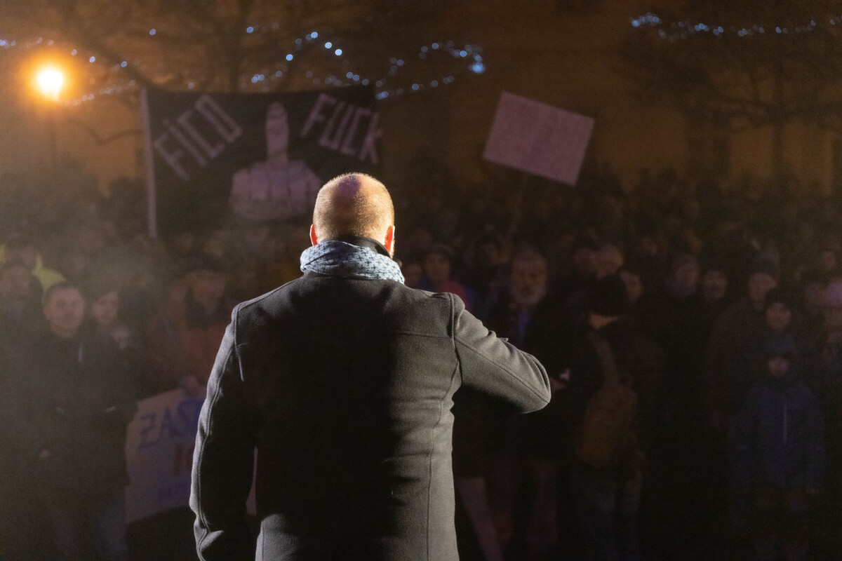 Protivládny protest v Trnave