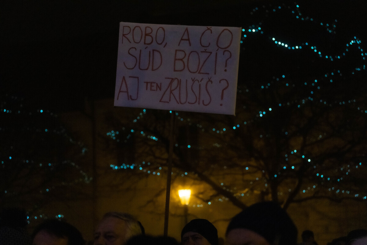 Protivládny protest v Trnave