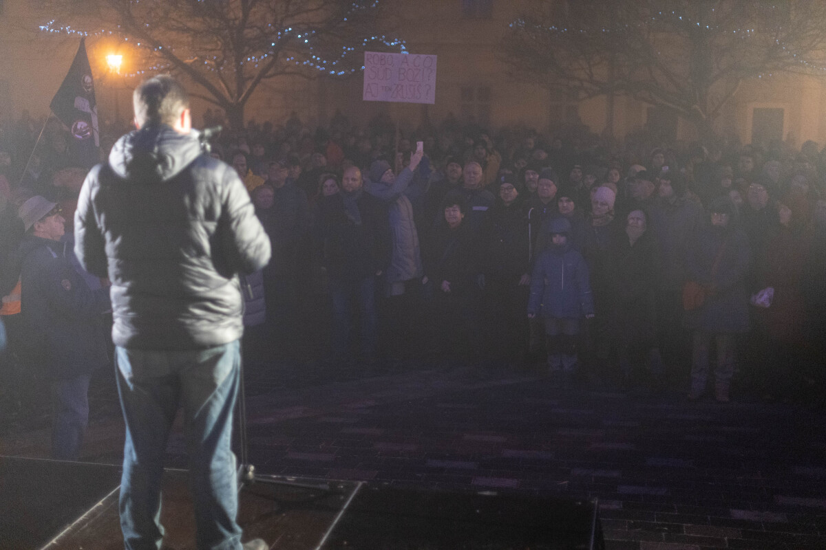 Protivládny protest v Trnave