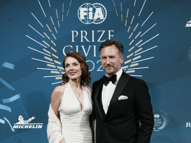 Christian Horner a jeho manželka Geri Halliwell 