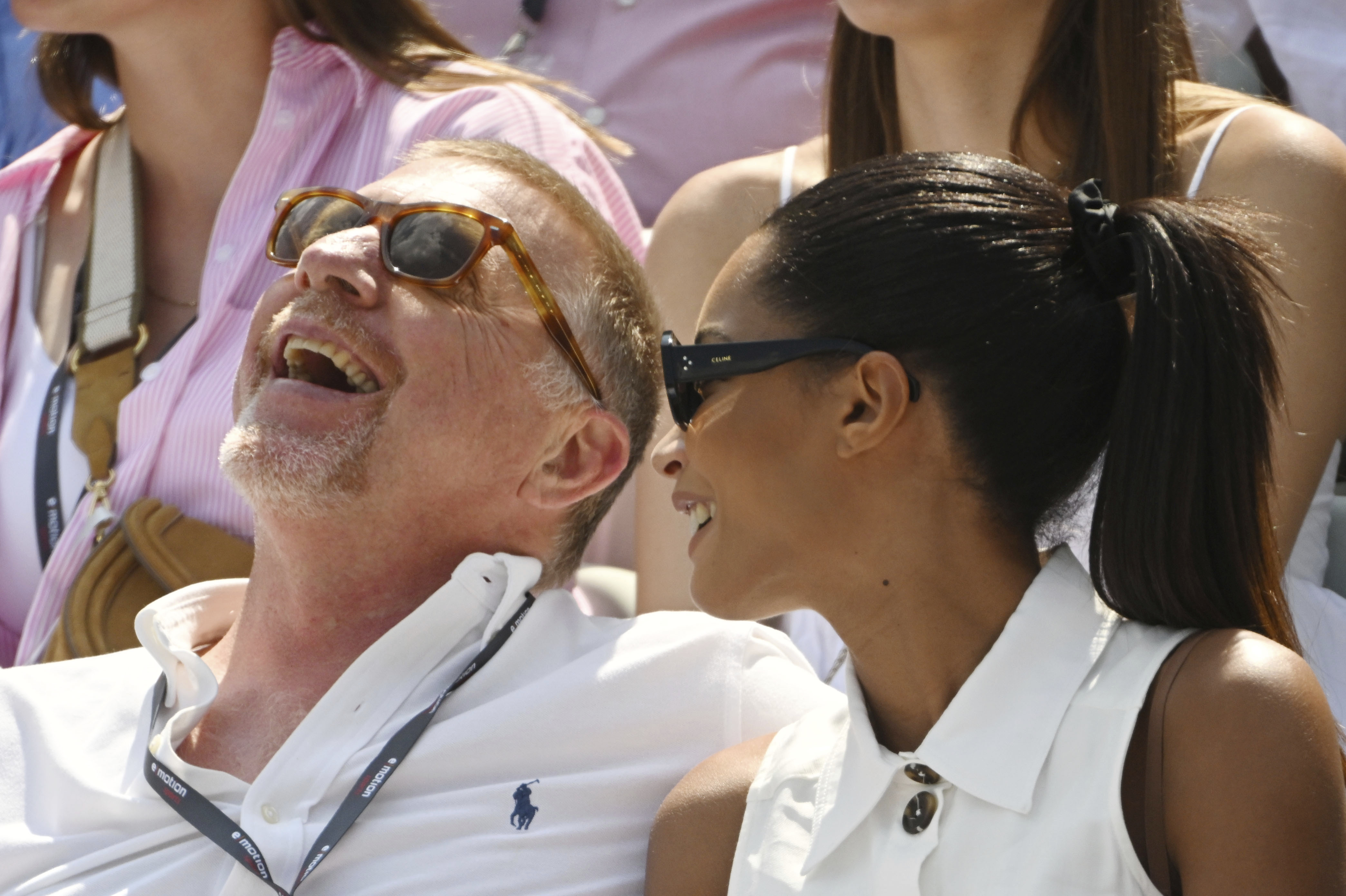 Ex-tenista Boris Becker a jeho partnerka Lilian de Carvalho Monteiro na turnaji Stuttgart Open v Nemecku v júni 2023.