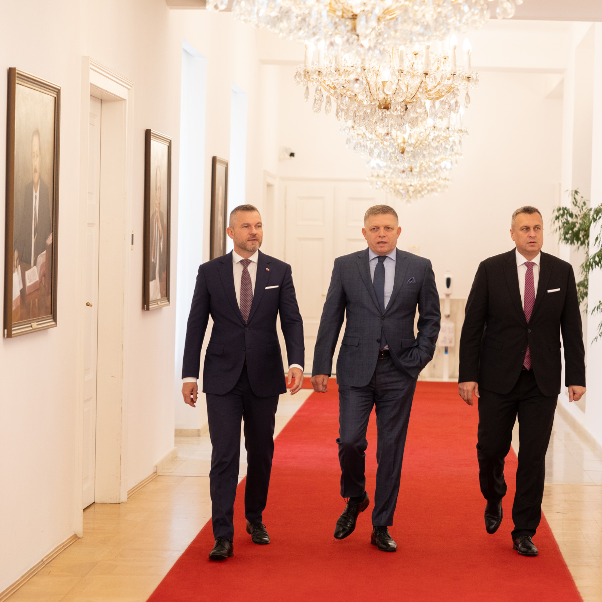 Pellegrini, Robert Fico a Andrej Danko