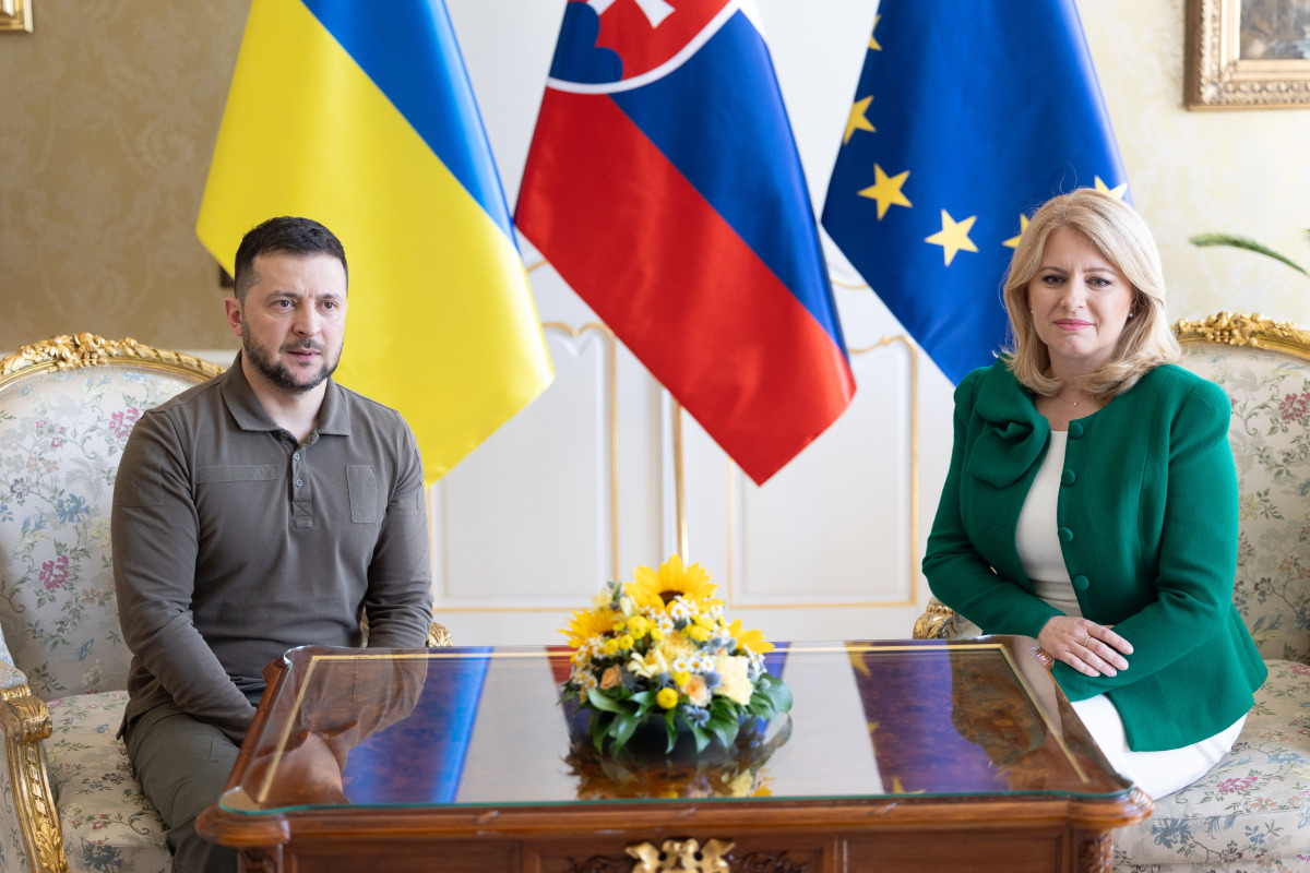 Volodymyr Zelenskyj, čaputová, prezidentský palác