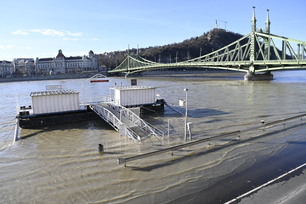 Zaplavená maďarská metropola Budapešť
