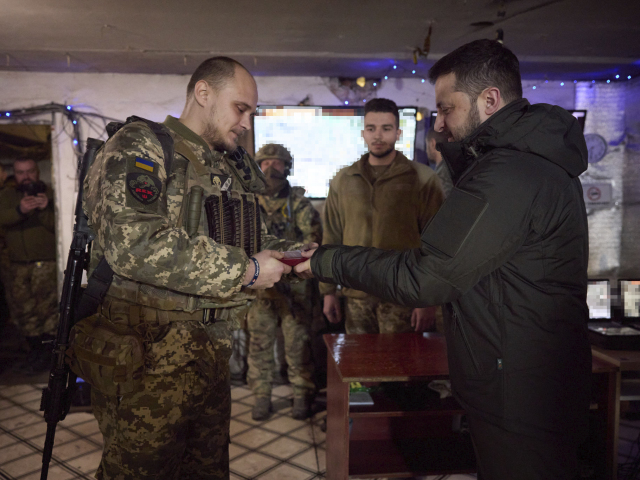 Ukrajina Avdijivka Zelenskyj návšteva Doneck front