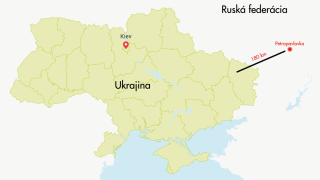 Vlastnou armádou zbombardovaná ruská obec Petropavlovka je asi 180 km od najbližších ukrajinských pozícií.