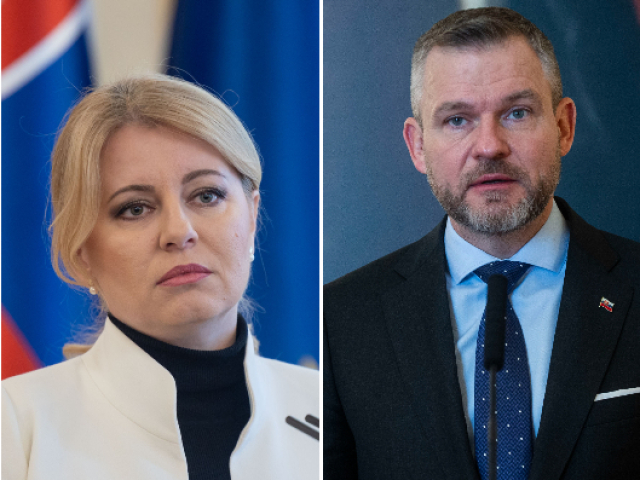 Prezidentka Zuzana Čaputová, predseda parlamentu Peter Pellegrini a premiér Robert Fico