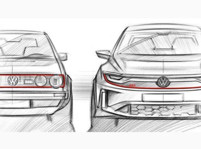 VW Golf GTI 2026 - skica 2024