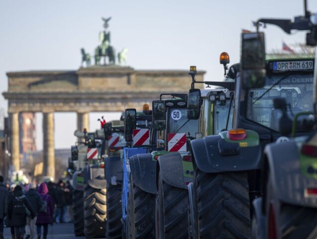 Protest farmárov v Nemecku