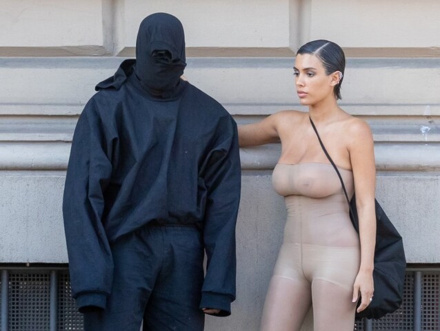 Raper Kanye West a jeho manželka Bianca Censori