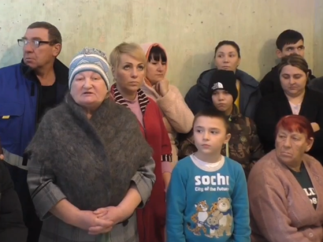 Obyvatelia dediny Novozavidovskij, Rusi, mráz,