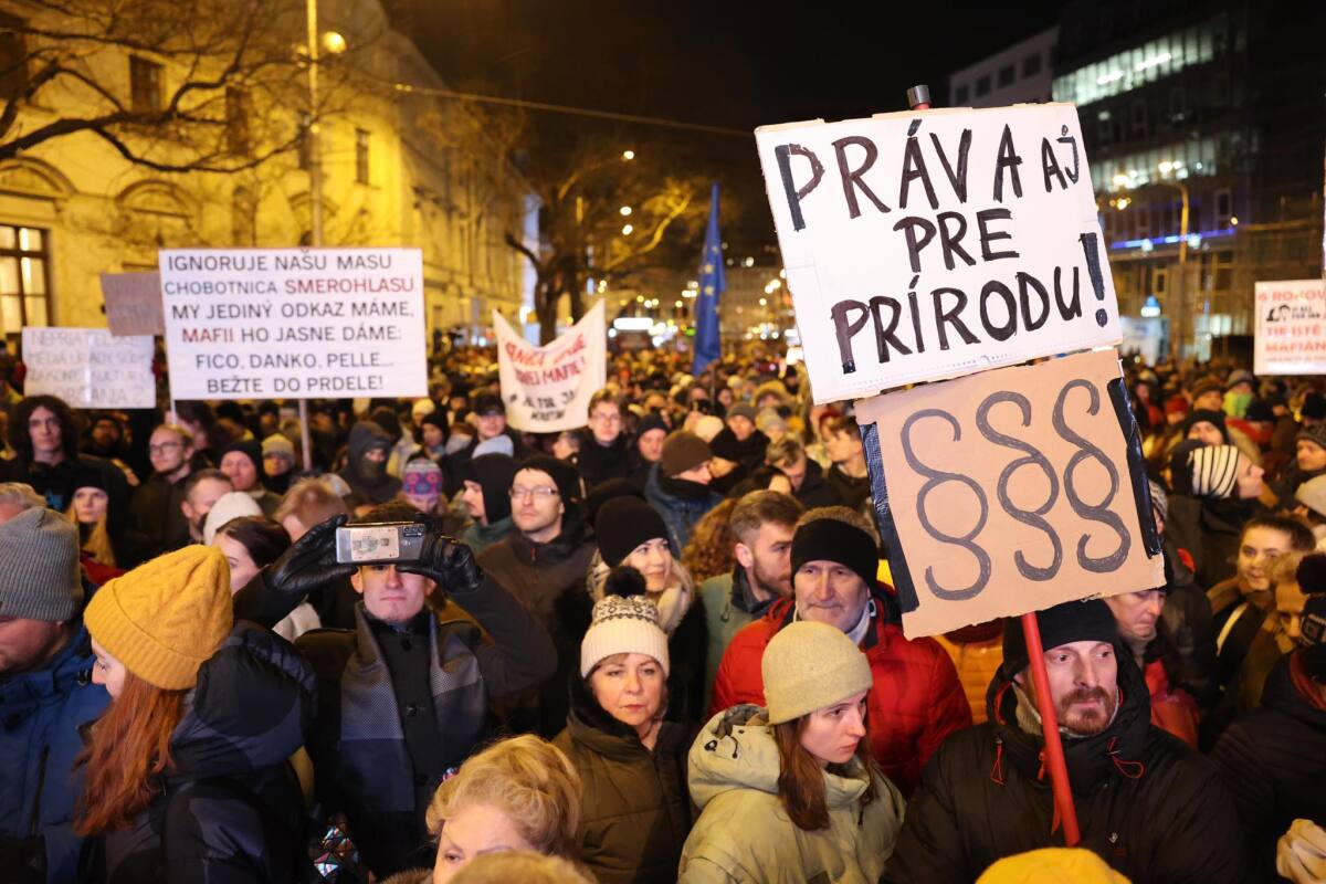 protest, bratislava