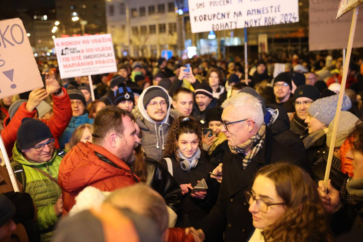protest, bratislava
