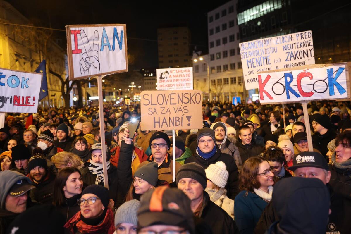 protest, bratislava