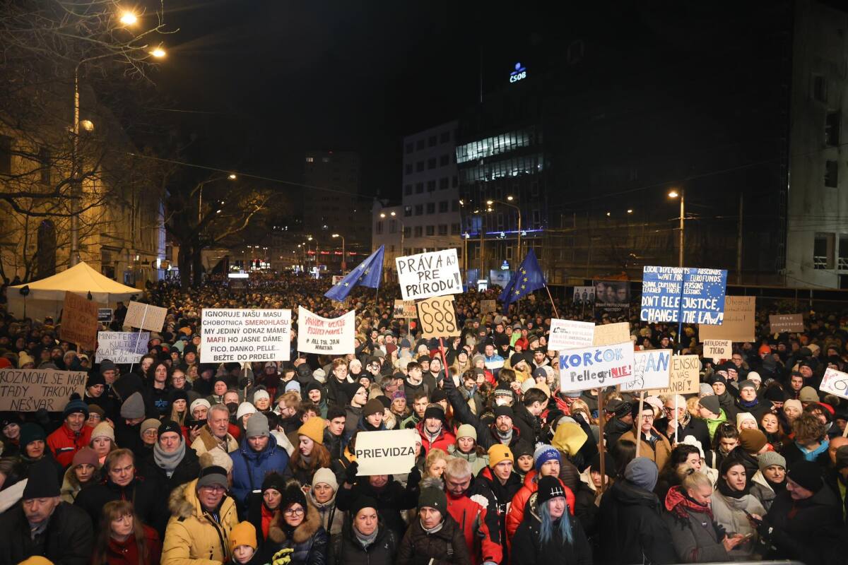 protest, bratislava