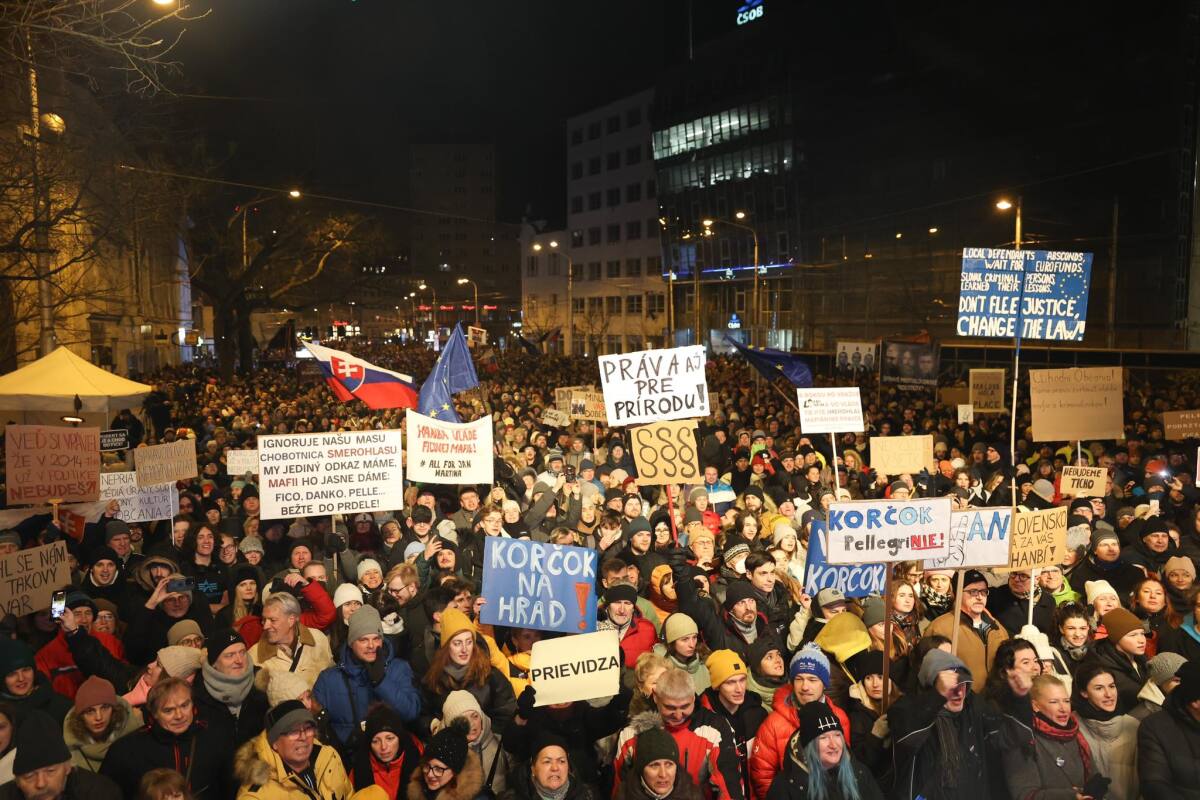 protest, bratislava