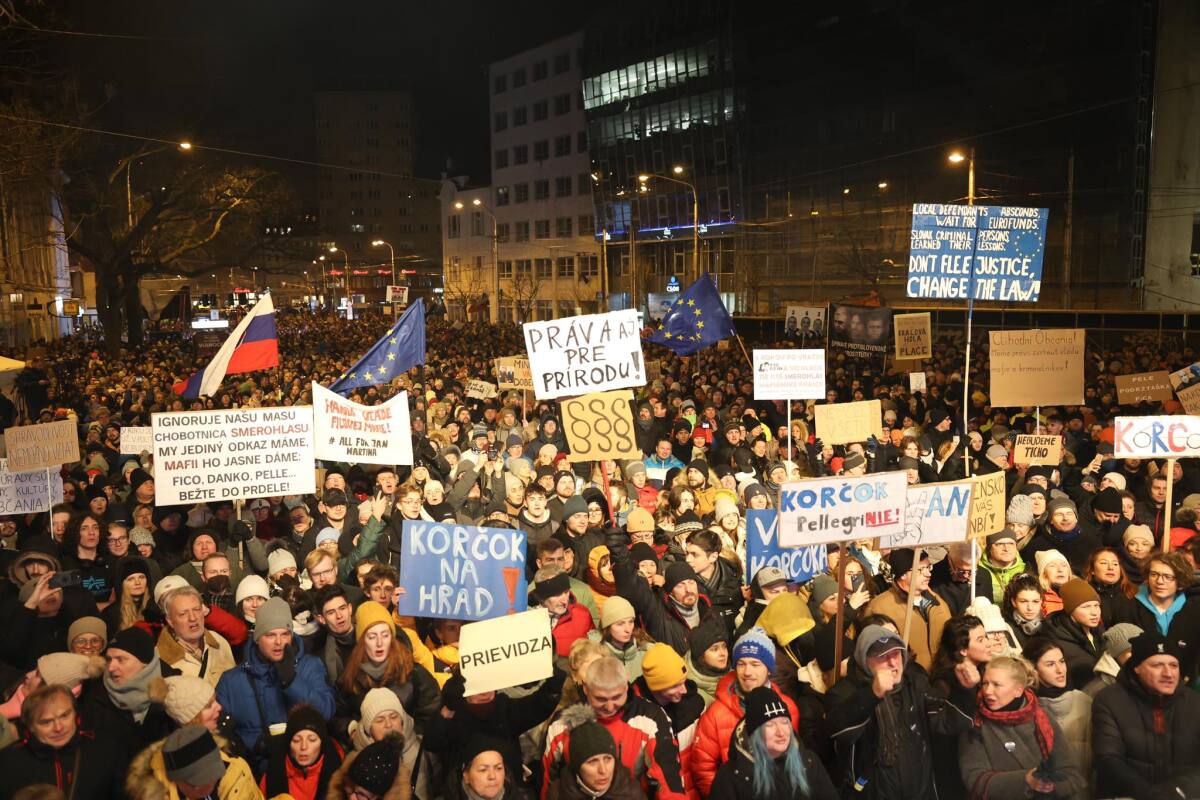protest, bratislava