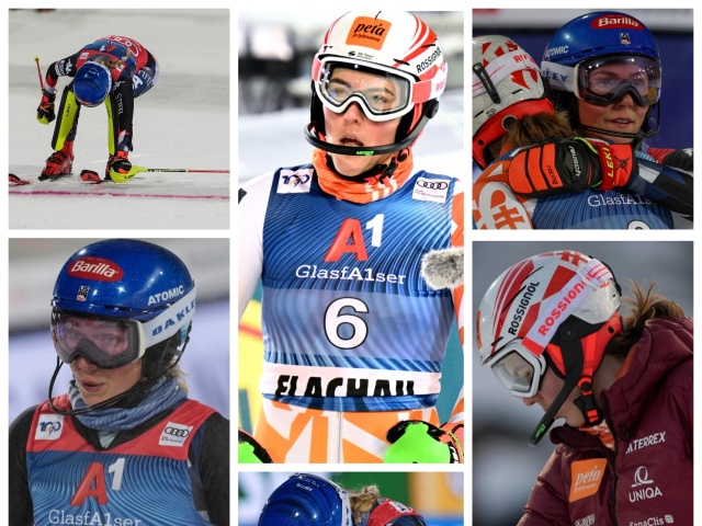 kolaz flachau slalom Vlhová Shiffrinová
