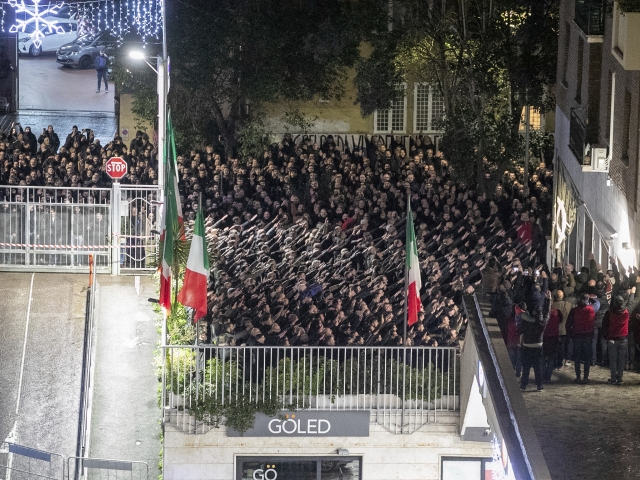 Italy Fascist Salute