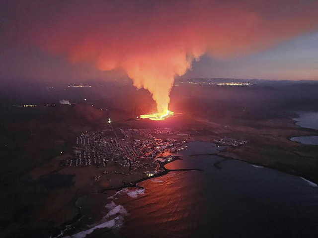 Island, erupcia, sopka, Grindavík
