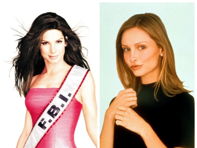 Sandra Bullock a Calista Flockhart koláž