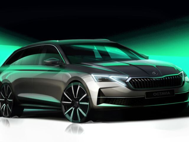 Škoda Octavia - facelift skica 2024