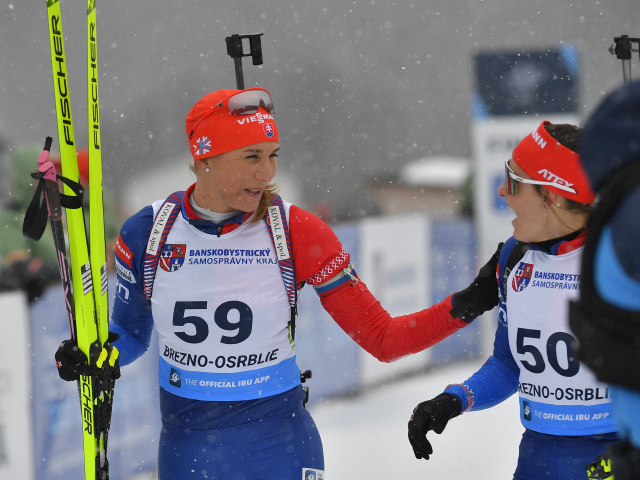 SR Osrblie Biatlon ME ženy stíhacie preteky Kuzminová BBX