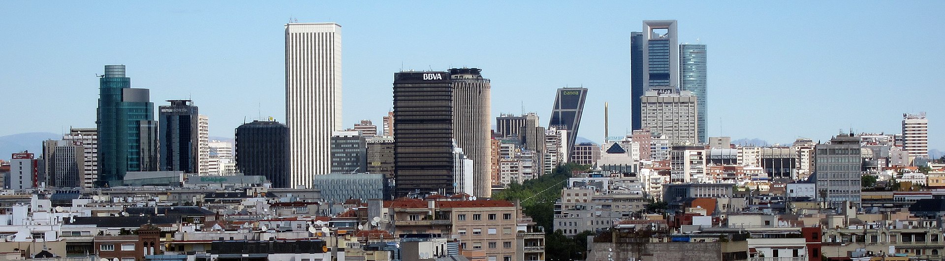 Pohľad na panorámu Madridu v Španielsku.