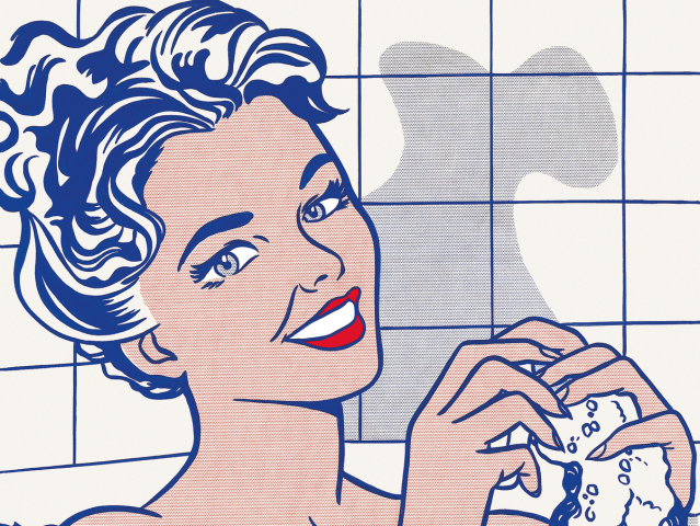 Roy Lichtenstein, Žena vo vani, 1963