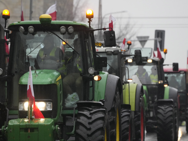 protest poľských farmárov