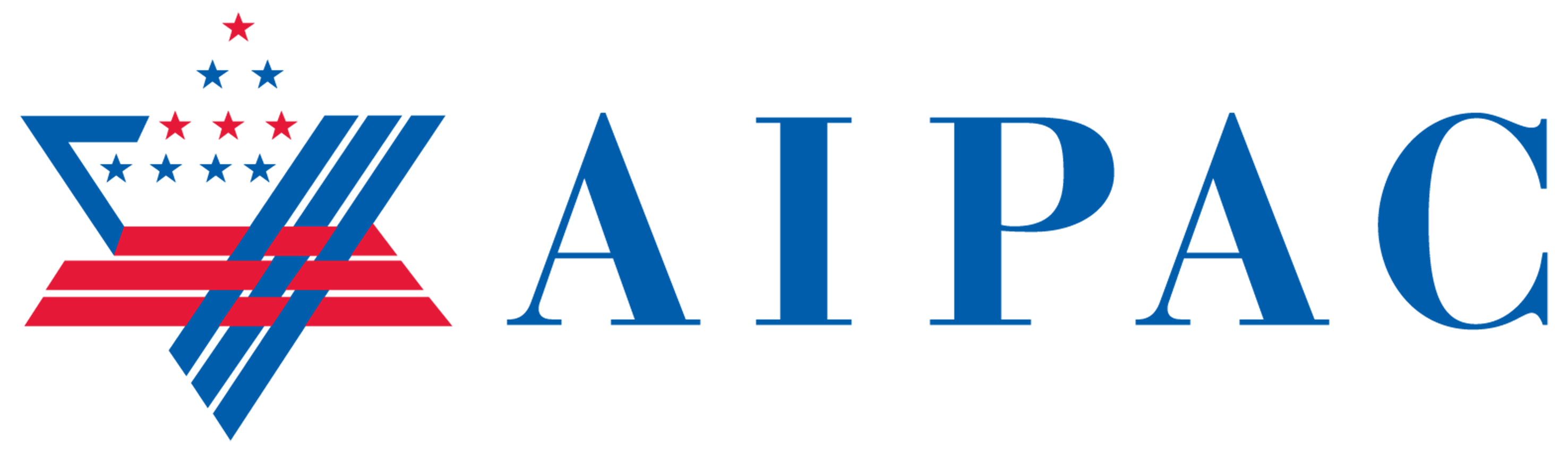 Logo oficiálnej izraelskej lobistickej skupiny v amrickom kongrese. AIPAC je skratka od American Israel Public Affairs Committee (Americko-izraelská komisia pre verejné vzťahy).