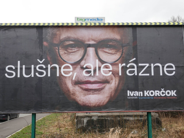prezidentské voľby 2024, bilbord, billboard, Ivan Korčok