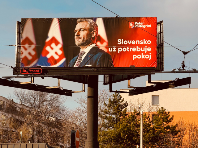 prezidentské voľby, Peter Pellegrini, bilbord, billboard