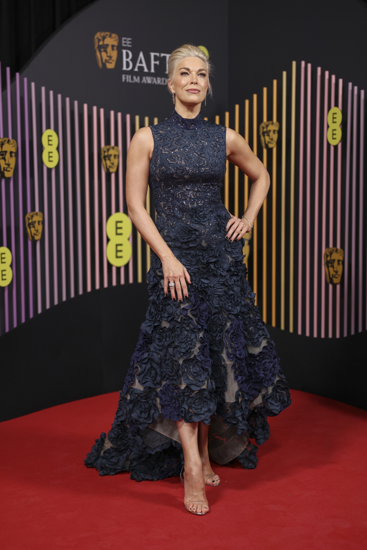Herečka Hannah Waddingham v šatách Oscar de la Renta. 