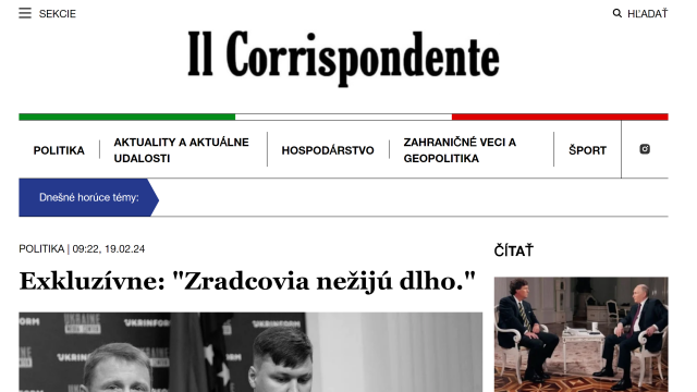 Ruský propagandistický pamfet vychádzajúci v taiančine písal o vražde Kuzminova medzi prvými. O kvalite hodnovernosti portálu hovorí aj titulok "Rozhovor storočia" o interview amerického dezinformátora Tuckera Carlsona  s ruským prezidentom Vladimírom Putinom. (texty sú strojový preklad z taliančiny)